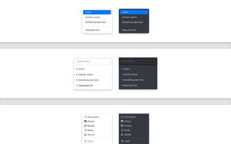 bootstrap 3 dropdown menu|Dropdowns · Bootstrap v5.3.